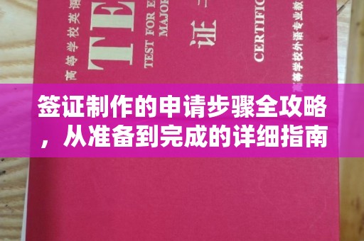 江门签证制作的申请步骤全攻略，从准备到完成的详细指南